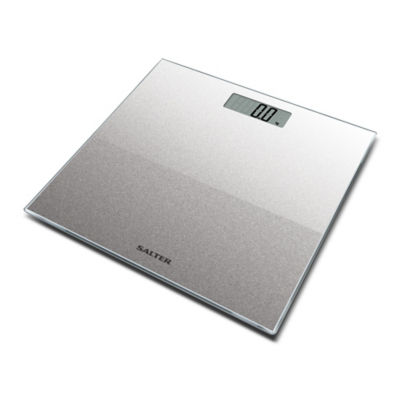 Salter Silver Electronic Glitter Platform Scales