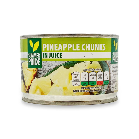 Summer Pride Pineapple Chunks In Juice 227g