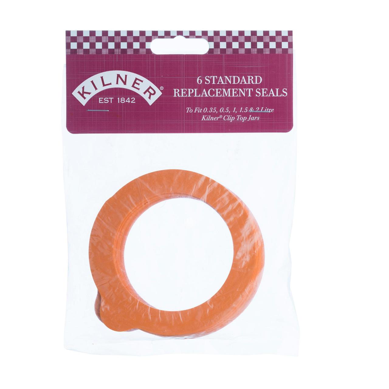 Kilner Pack of 6 Rubber Seals 0.35L - 2L