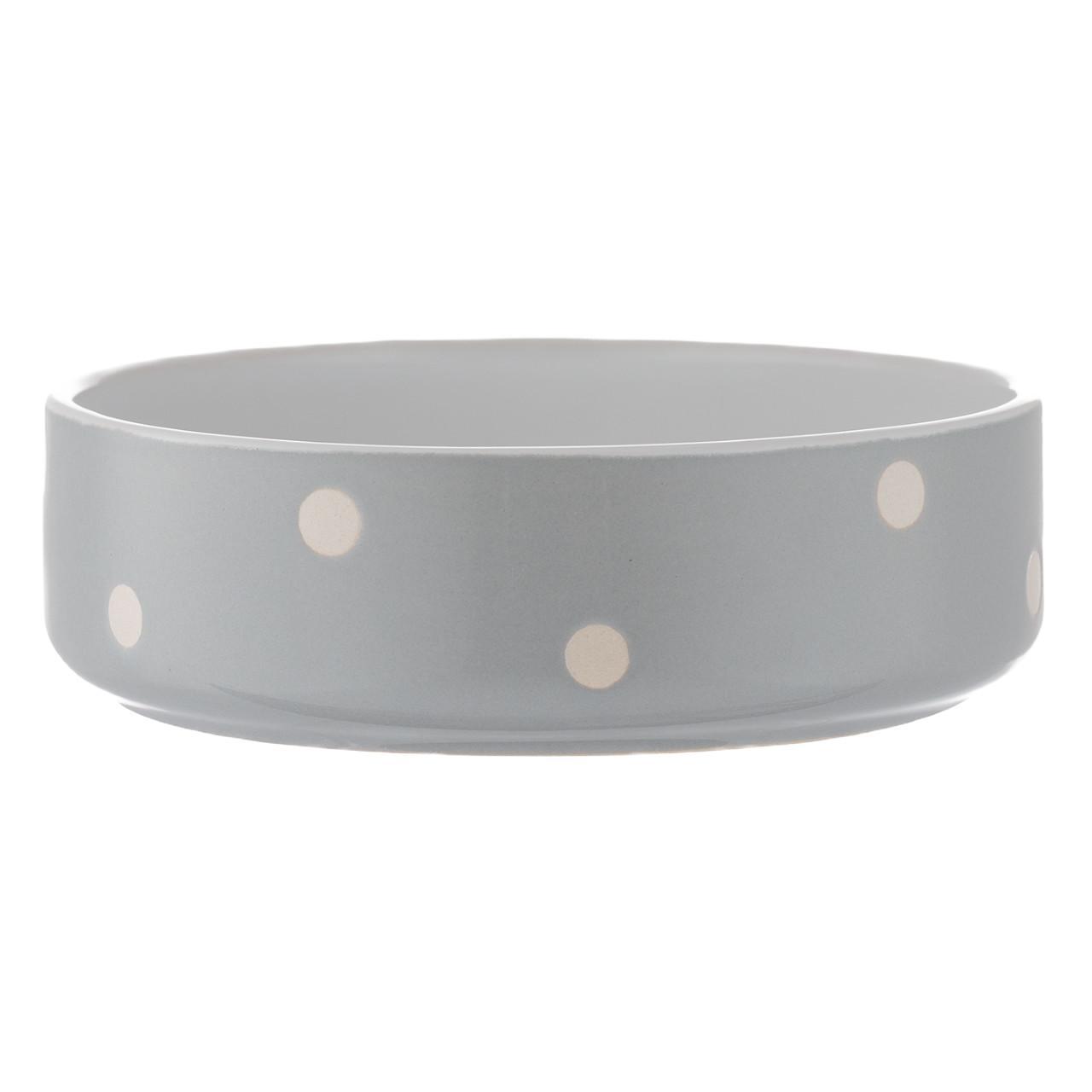 Mason Cash Polka Dot Grey 13cm Pet Bowl