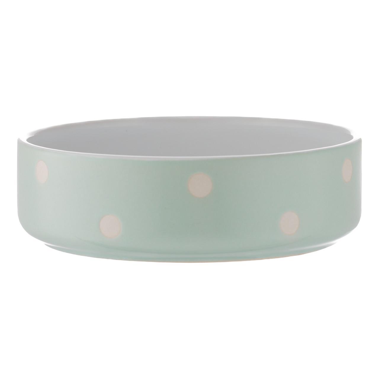 Mason Cash Polka Dot Sage 13cm Pet Bowl