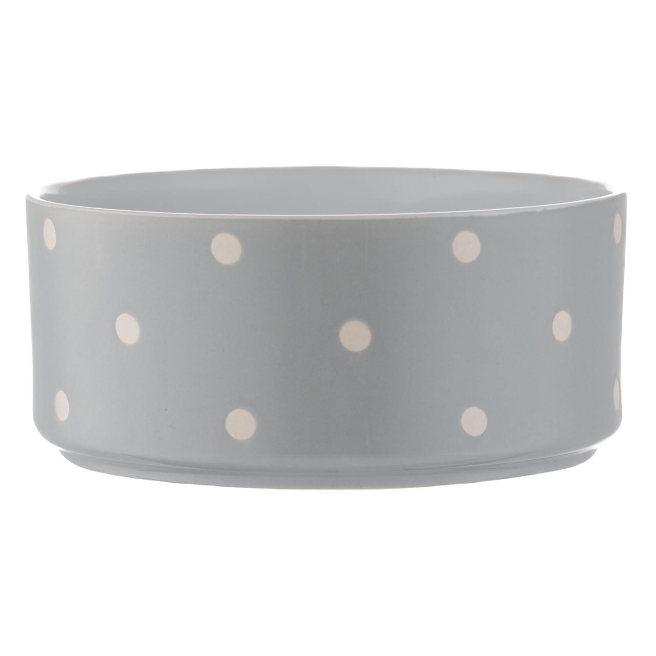 Mason Cash Polka Dot Grey 18cm Pet Bowl