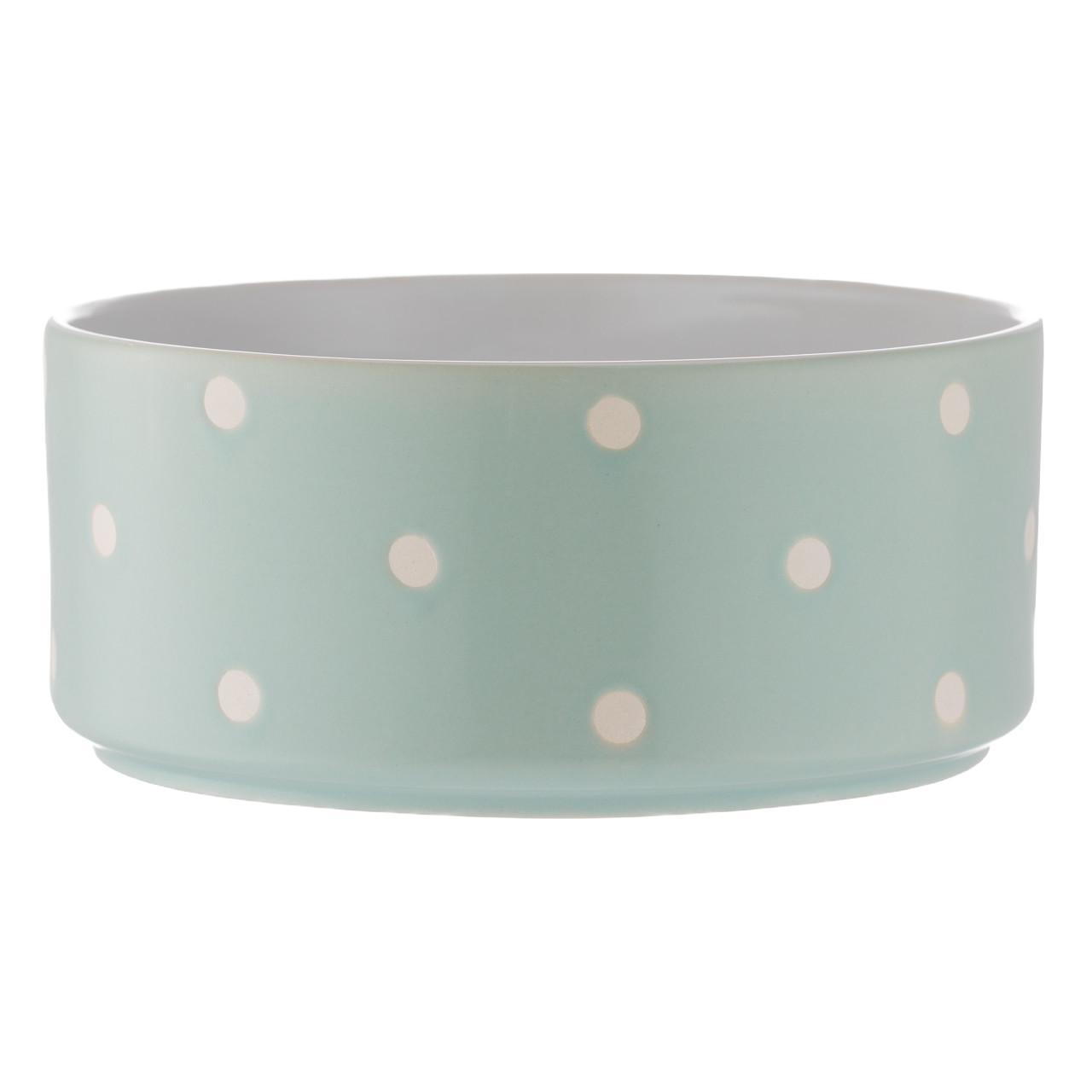 Mason Cash Polka Dot Sage 18cm Pet Bowl