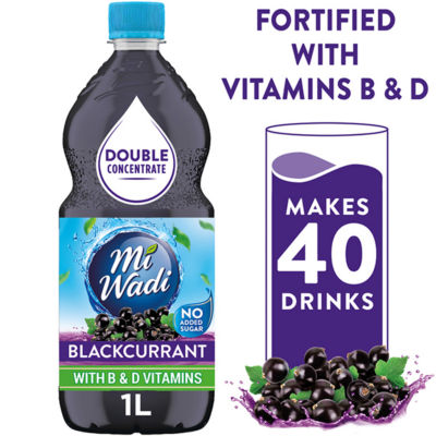 Mi Wadi No Added Sugar Double Concentrate Blackcurrant