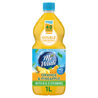 Mi Wadi No Added Sugar Orange & Pineapple Cordial