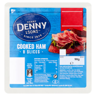 Henry Denny & Sons Cooked Ham 8 Slices