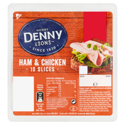 Henry Denny & Sons 10 Ham & Chicken Slices