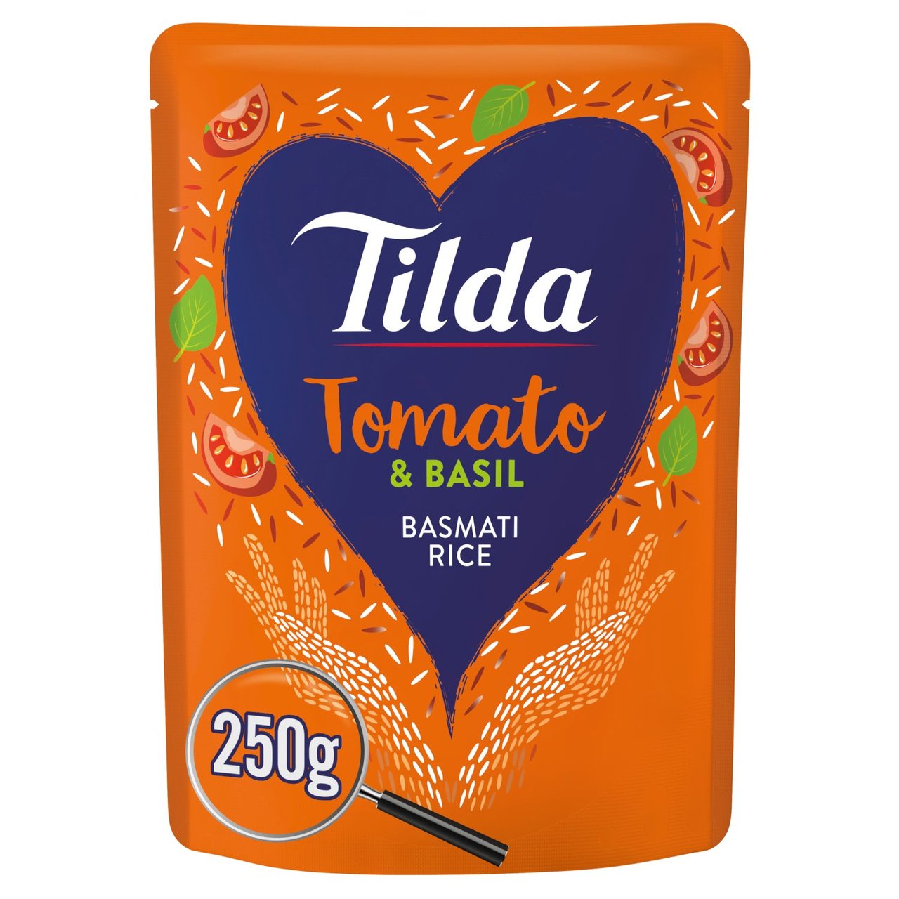 Tilda Microwave Tomato and Basil Basmati Rice 250g