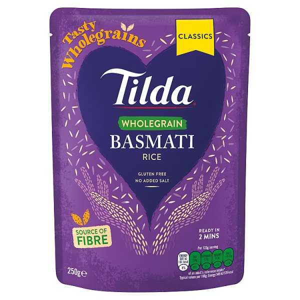 Tilda Microwave Brown Basmati Rice  250g