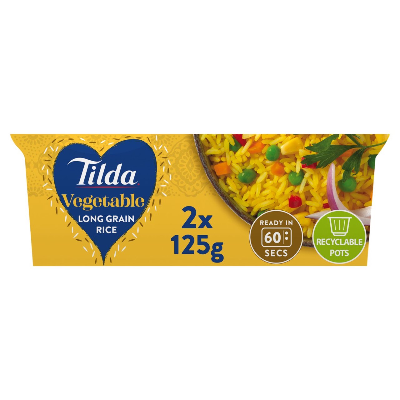 Tilda Pots Vegetable Long Grain Rice