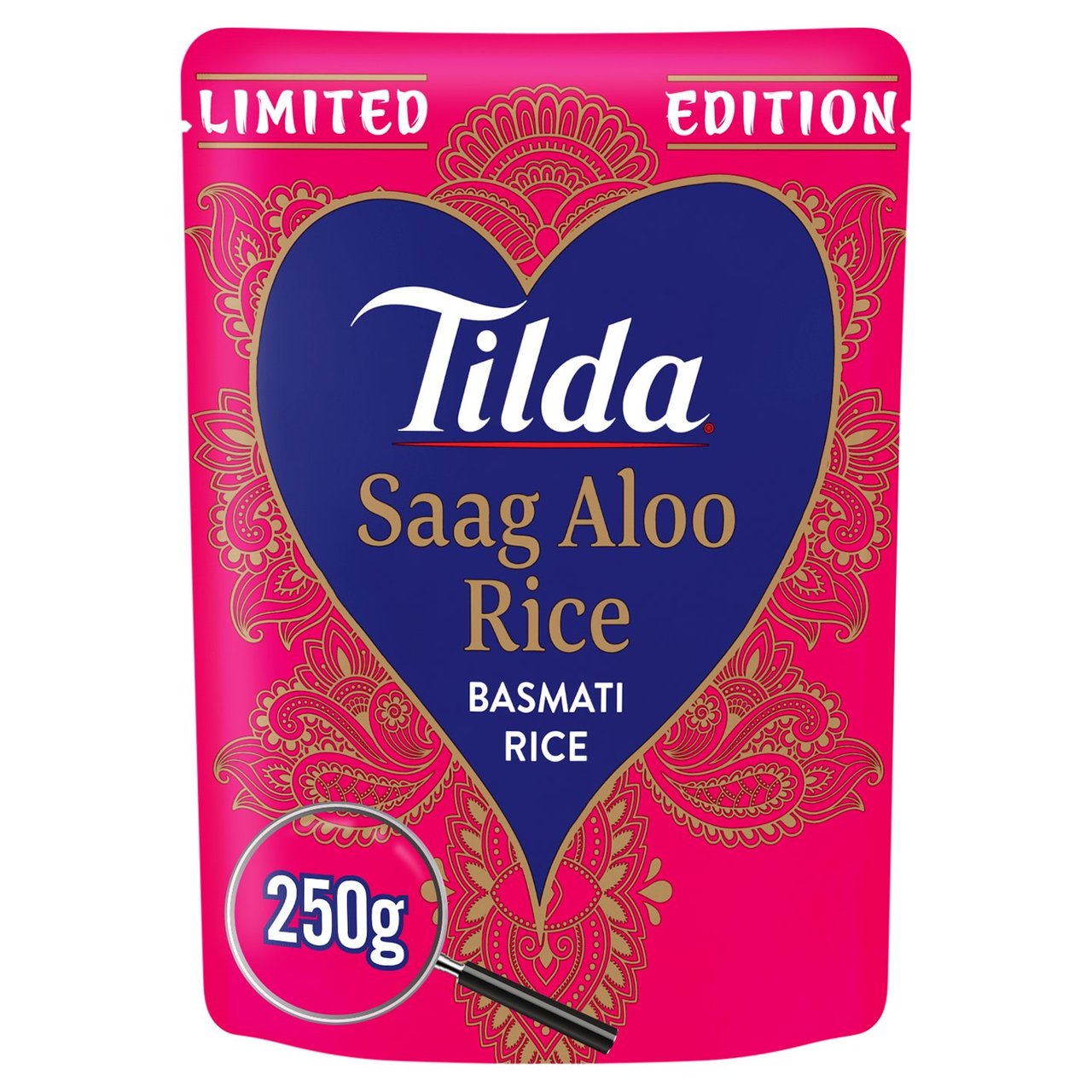 Tilda Microwave Limited Edition Saag Aloo Basmati Rice