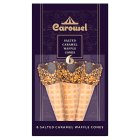 Carousel Salted Caramel Waffle Cones x6