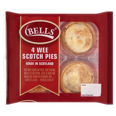 Bells 4 Wee Scotch Pies 4 Pack