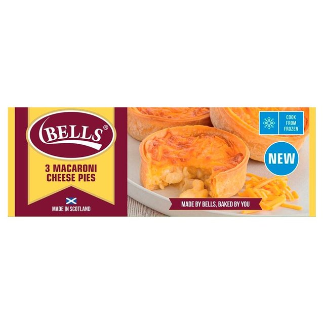 Bells Macaroni Cheese Pies 3 Pack 470g