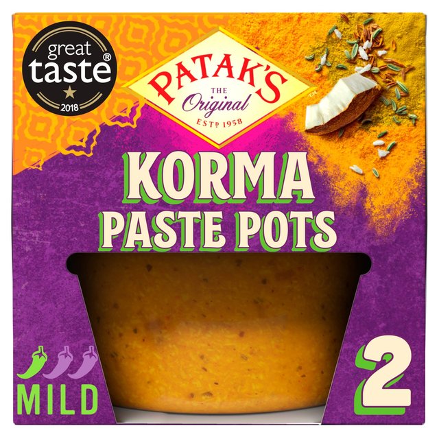 Patak's Korma Paste Pots 2 X 70g