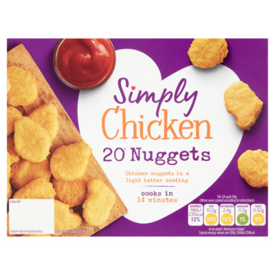 Simply Chicken 20 Nuggets 400g