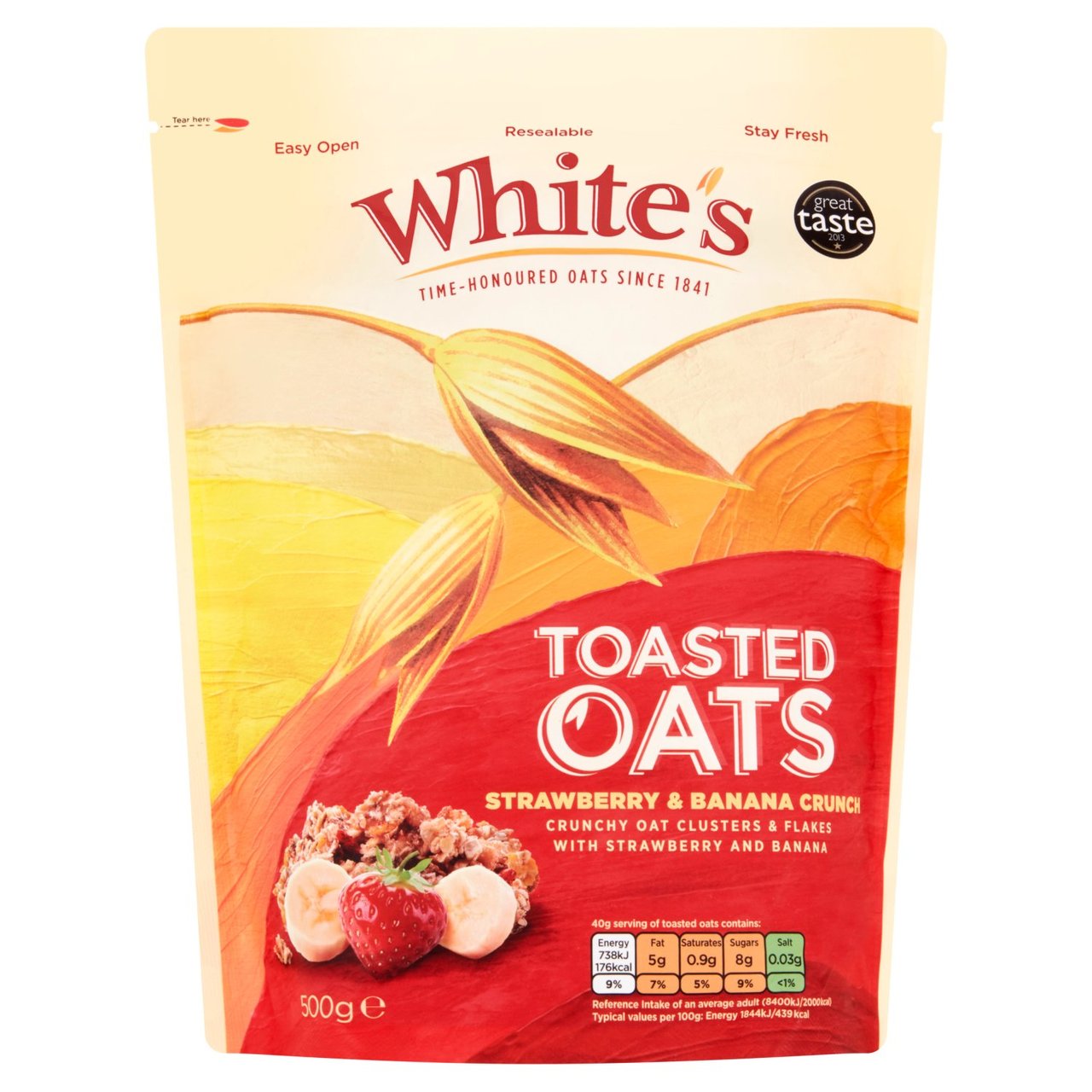 White's Toasted Oats Strawberry & Banana Crunch