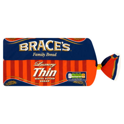 Brace's Luxury Thin White Sliced Bread