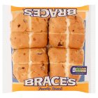 Brace's Hot Cross Buns x4