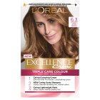 L'Oreal Paris Excellence Creme 6.30 Natural Light Golden Brown Permanent Hair Dye