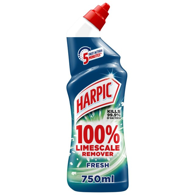 Harpic 100% Limescale Remover Toilet Cleaner Gel, Fresh Scent