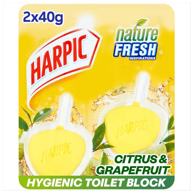 Harpic Active Fresh Toilet Rim Block Citrus x2 2 per pack