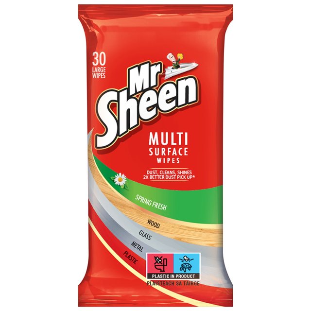 Mr Sheen Multi-Surface Spring Fresh Polish Wipes