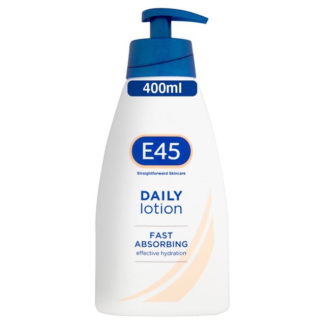 E45 Daily Fast Absorption Moisturiser Lotion 400ml