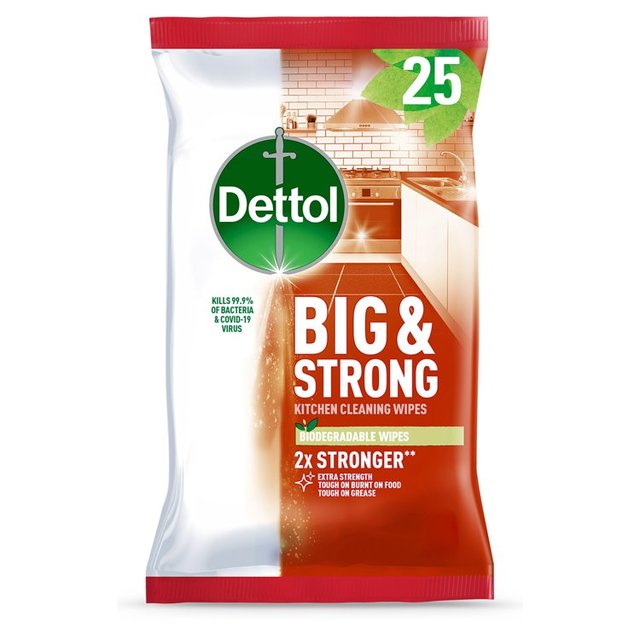 Dettol Big & Strong Kitchen Surface Cleaning Wipes