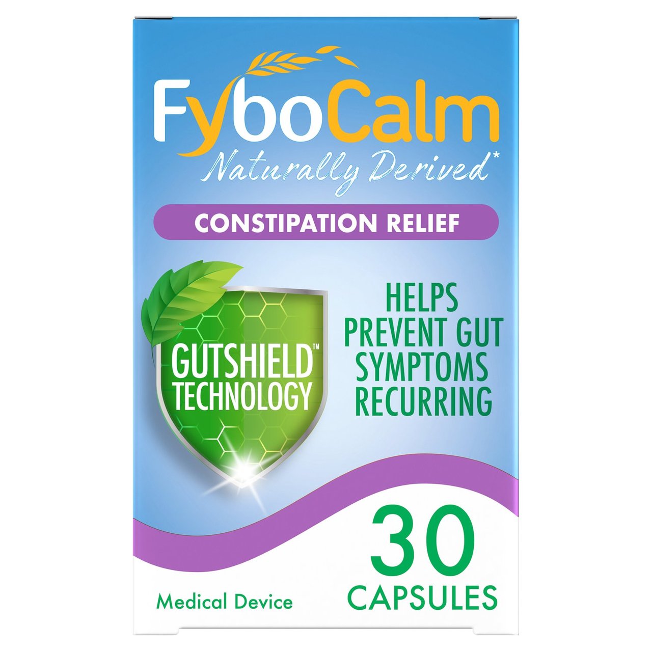 Fybocalm Natural Constipation Relief Capsules 30 per pack