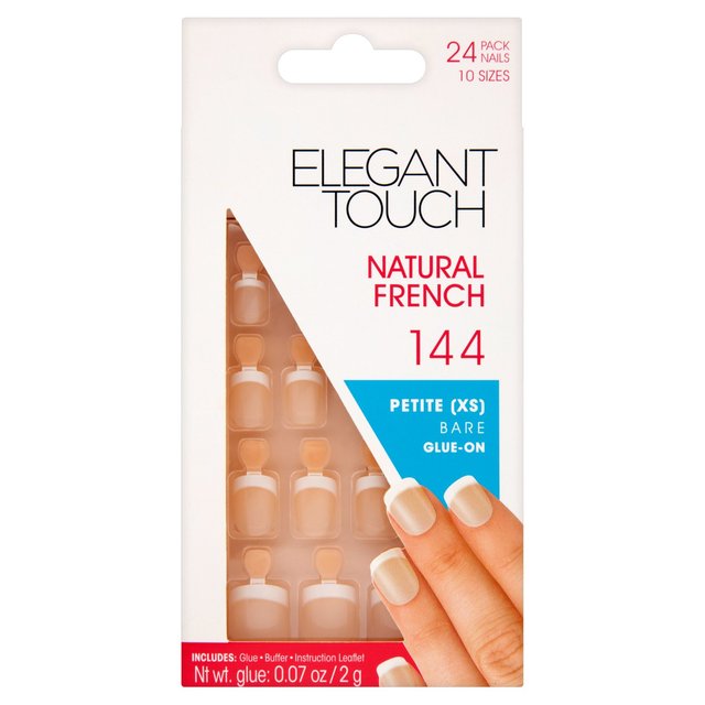 Elegant Touch 144 Petite Bare Natural False Nails 