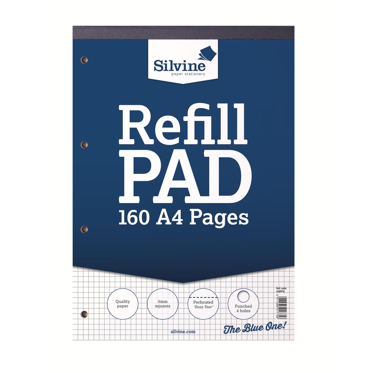 A4 5mm Square Graph Refill Pad