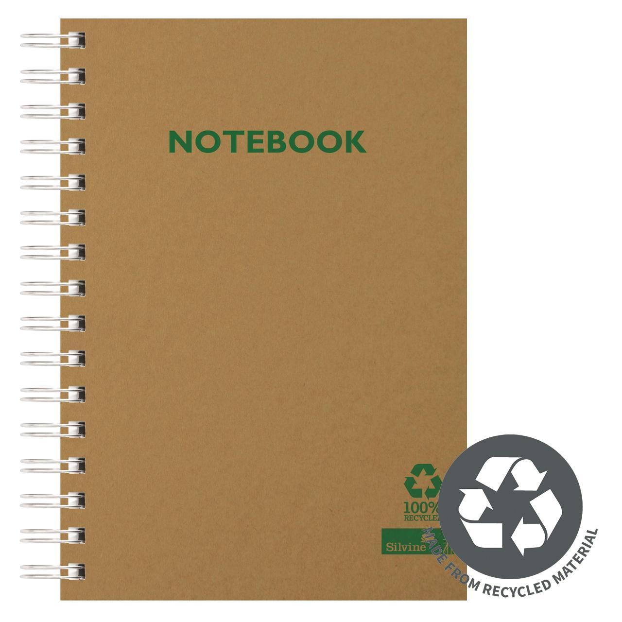 Silvine A5 Recycled Notebook Kraft Cover 