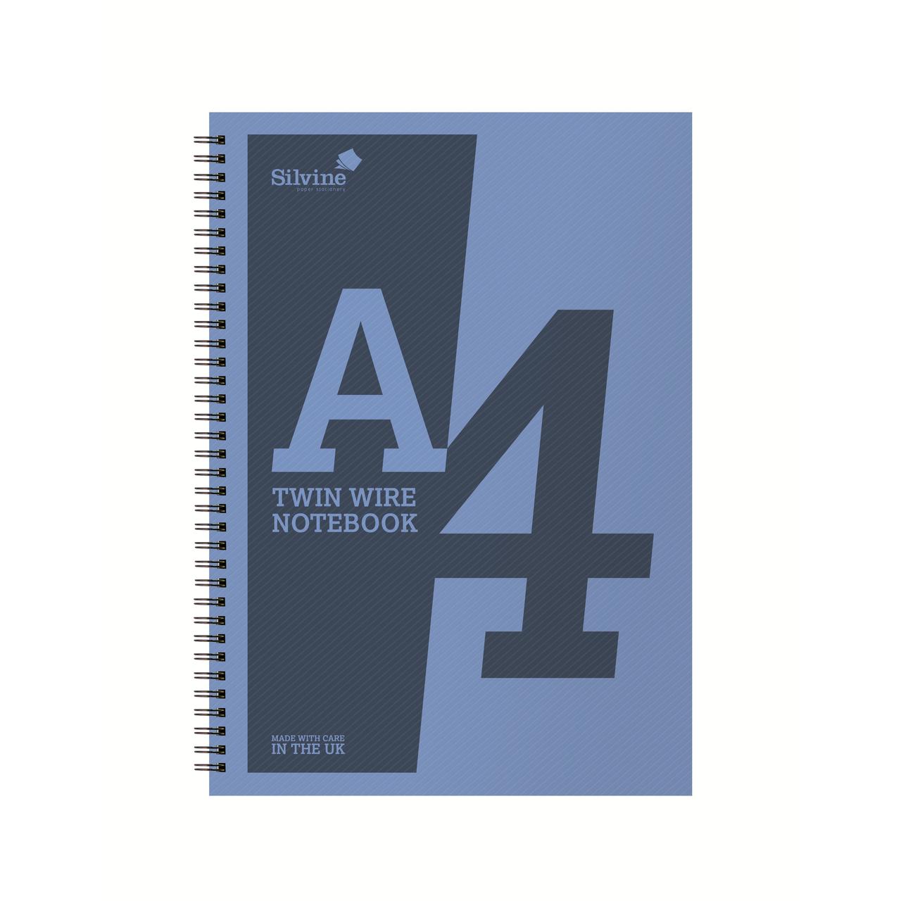 A4 Polyprop Covered Notebook Blue 160 Pages  