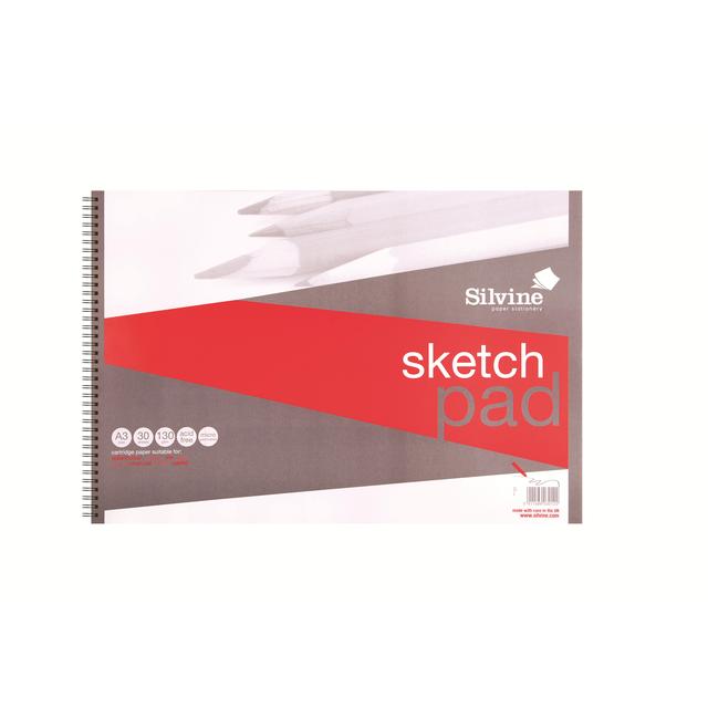 Silvine A3+ Twin Wire Sketch Pad 