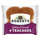 Roberts Sultana & Currant Teacakes x4