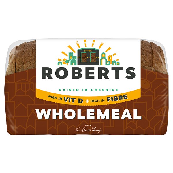 Roberts Our Ultimate Fibre Wholemeal Bread 800g