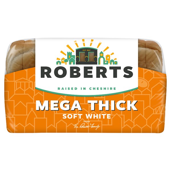 Roberts Soft Extra Thick Sliced White Bread 800g