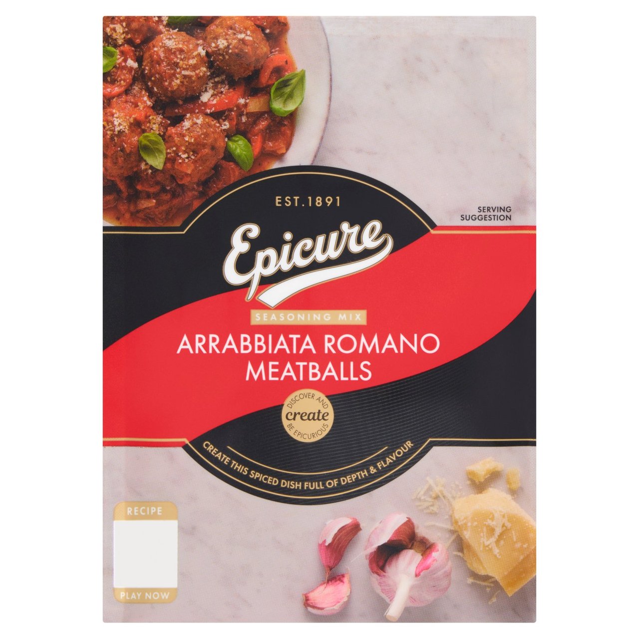 Epicure Arrabiata Romano Meatballs Recipe Mix