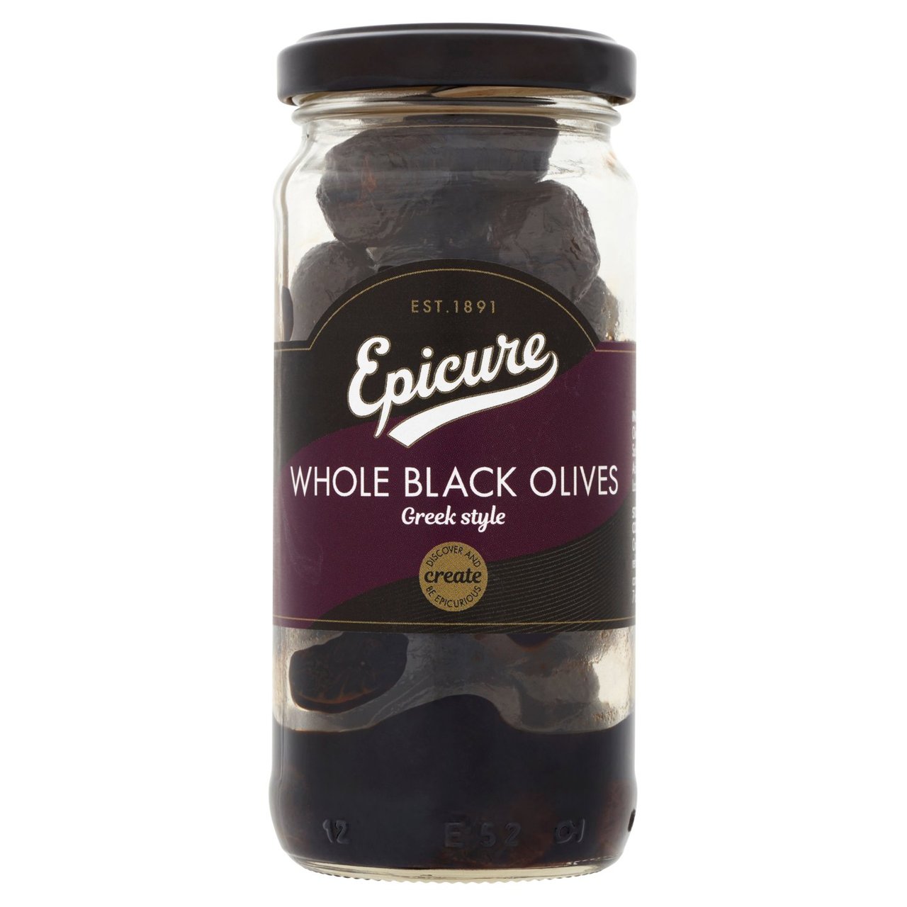 Epicure Greek Style Whole Black Olives