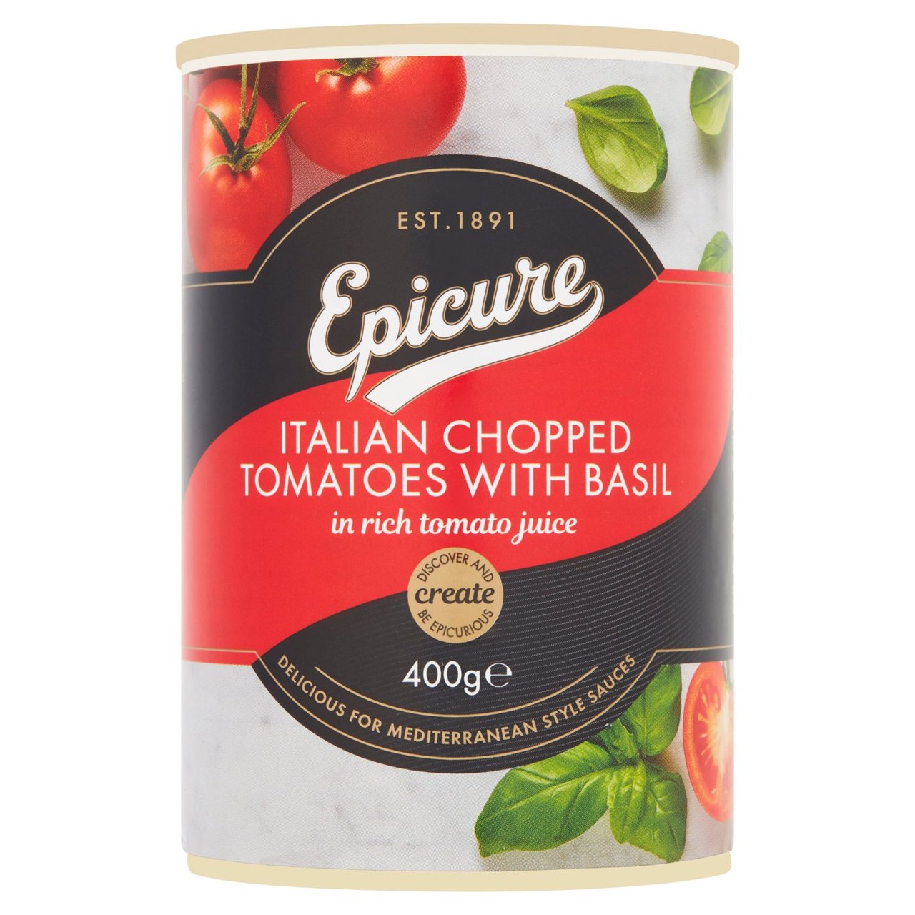 Epicure Italian Chopped Tomatoes with Basil (400G)