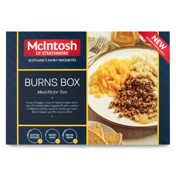 Mcintosh Of Strathmore Burns Box Meal Kit For Two 900g