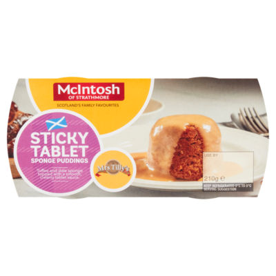 McIntosh of Strathmore Sticky Tablet Sponge Puddings 2 x 105g (210g)