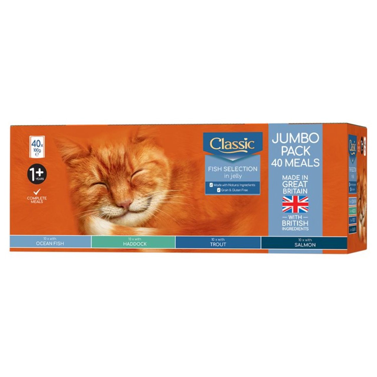 Classic Fish Pouch Selection in Jelly Wet Cat Food