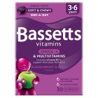 Bassetts Vitamins Omega-3 & Multivits 3-6 Soft & Chewies x30