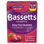 Bassetts Vitamins Soft & Chewy Multivitamins Summer Berries Flavour Gummies 12-18 Years x30