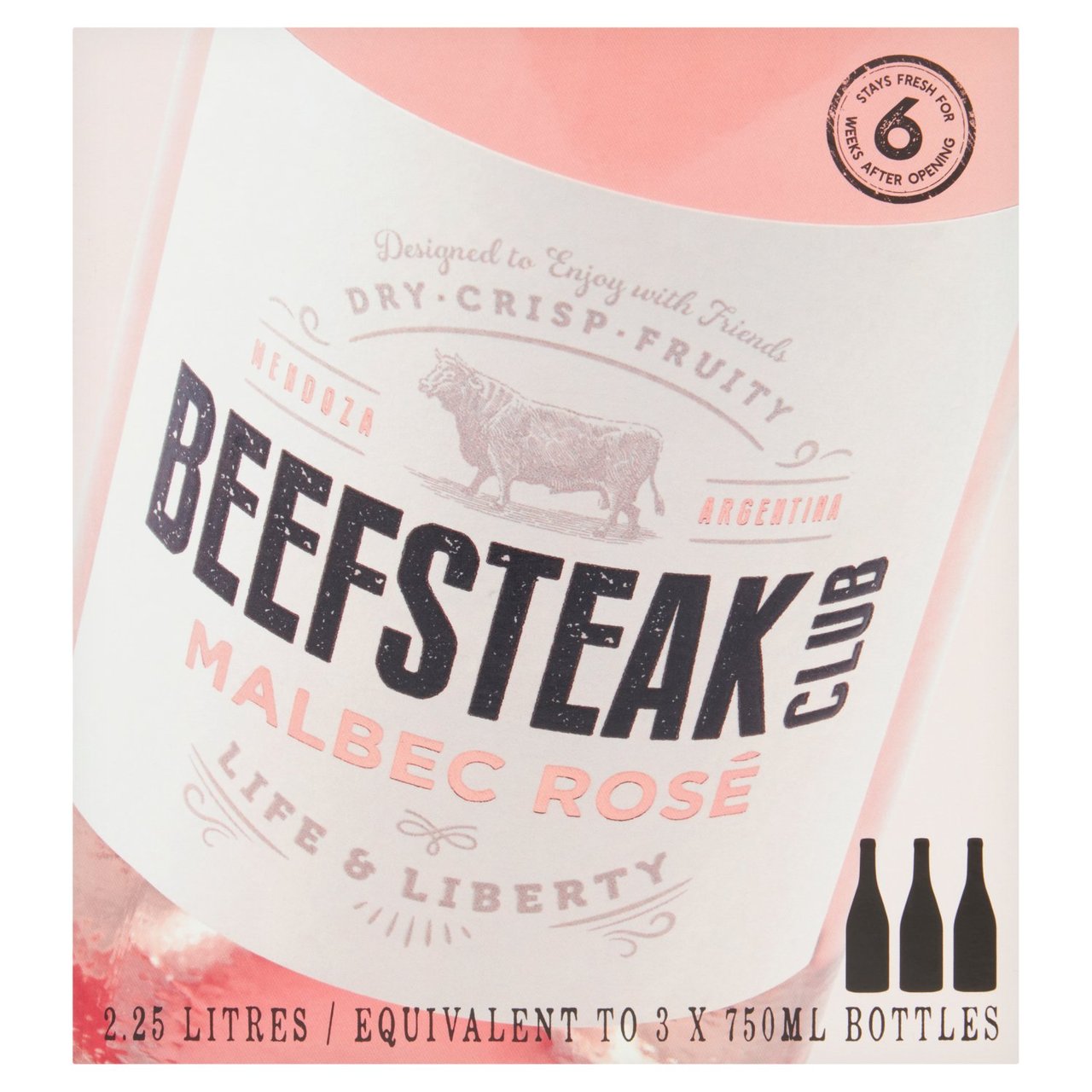 Beefsteak Club Malbec Rose Bag in Box