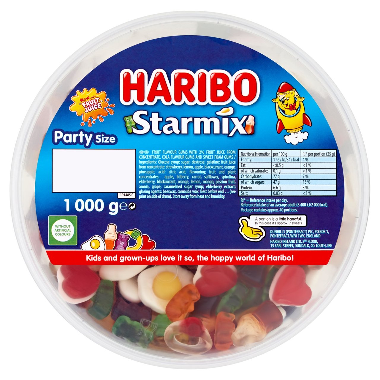 Haribo Starmix Sweets Tub