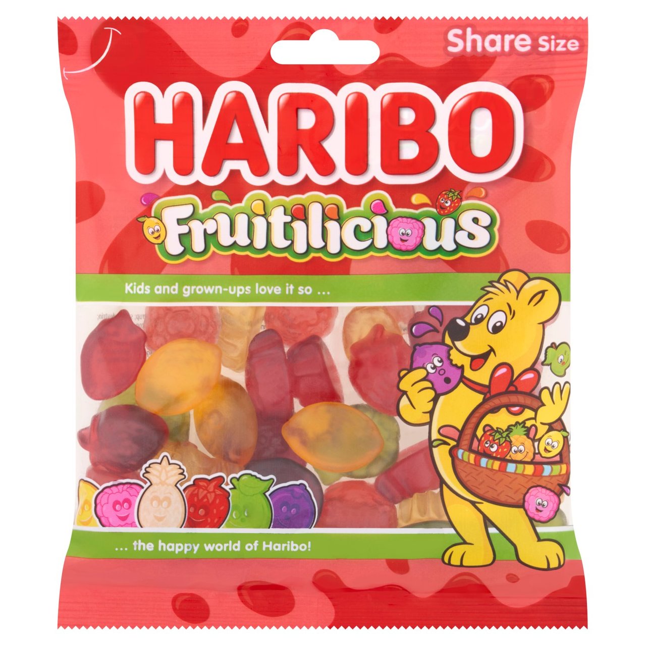 Haribo Fruitilicious Fruit Gums 150G