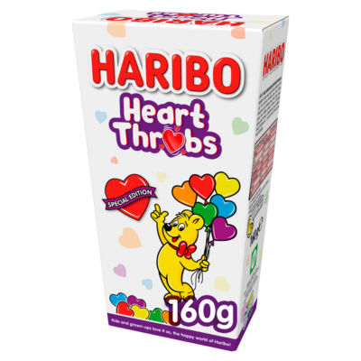 Haribo Heart Throbs Valentines Special Edition Sweets Gift Box  160g